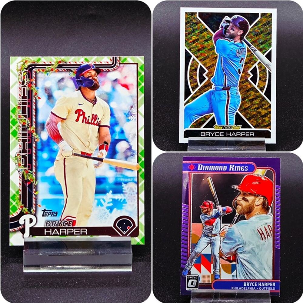 Bryce Harper Black Gold Diamond Kings Holiday Plaid Philadelphia Phillies Star
